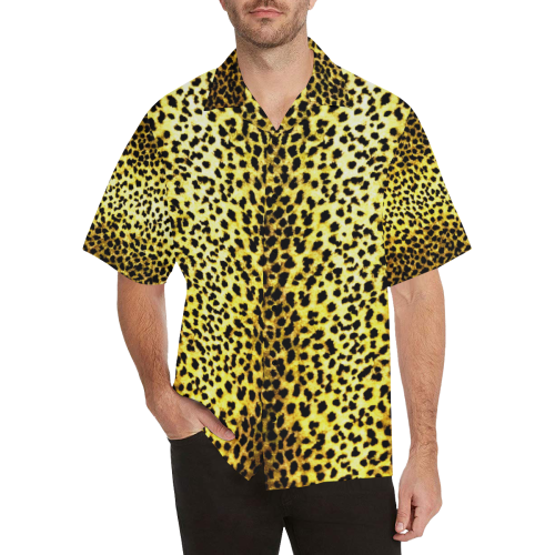LEOPARD faux fur animal print 2 Hawaiian Shirt (Model T58)