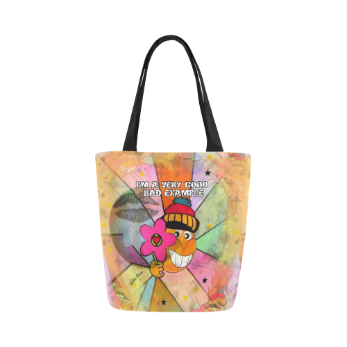 I´m a very good Bad Example Popart by Nico Bielow Canvas Tote Bag (Model 1657)