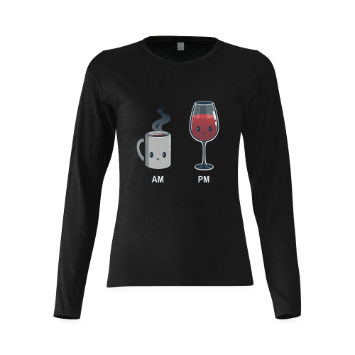 wine-o-clock Sunny Women's T-shirt (long-sleeve) (Model T07)