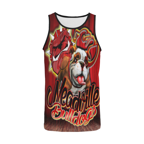 Meadville Bulldogs - Curtain Men's All Over Print Tank Top (Model T57)