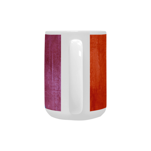 Gay Pride - Rainbow Flag Waves Stripes 3 Custom Ceramic Mug (15OZ)