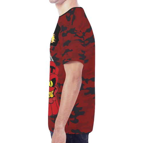 T.N.T Red Camo New All Over Print T-shirt for Men (Model T45)