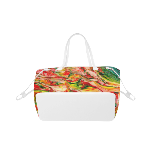 Canvas Tote Bag abstract colorful Clover Canvas Tote Bag (Model 1661)