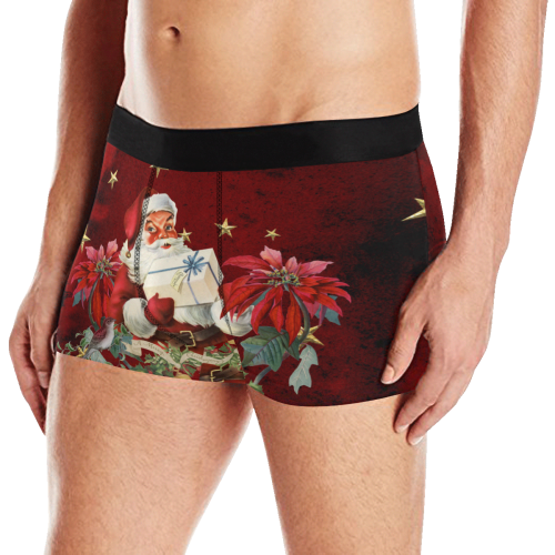 Santa Claus with gifts, vintage Men's Boxer Briefs with Merged Design (Model  L10)