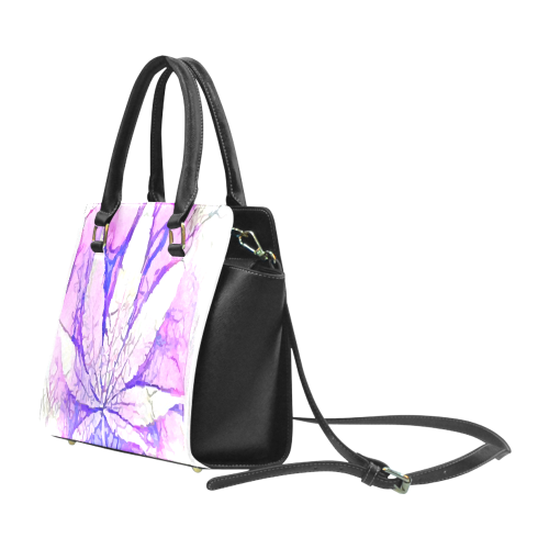 Acid Leaf (white) Rivet Shoulder Handbag (Model 1645)