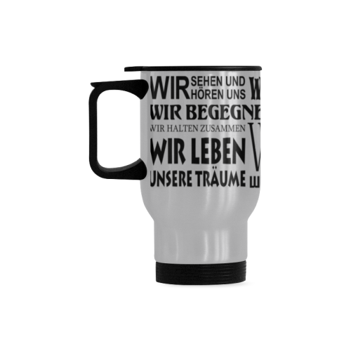 German House Rules - POSITIVE HAUSORDNUNG 1 Travel Mug (14oz)