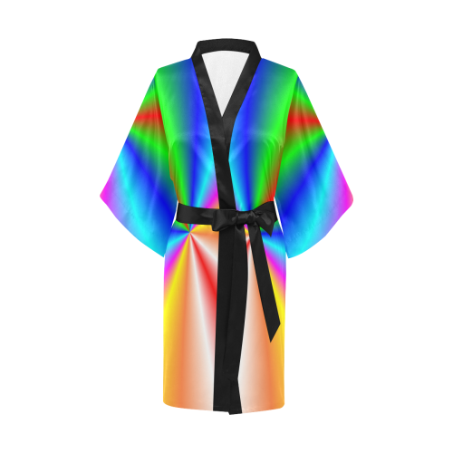 Swathed In Rainbows Kimono Robe