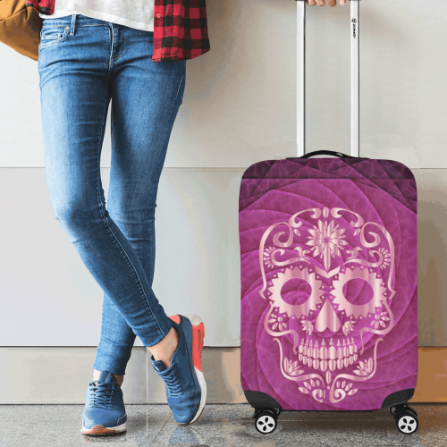 Skull20170537_by_JAMColors Luggage Cover/Small 18"-21"
