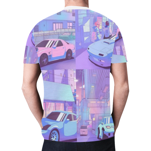 Cars New All Over Print T-shirt for Men/Large Size (Model T45)