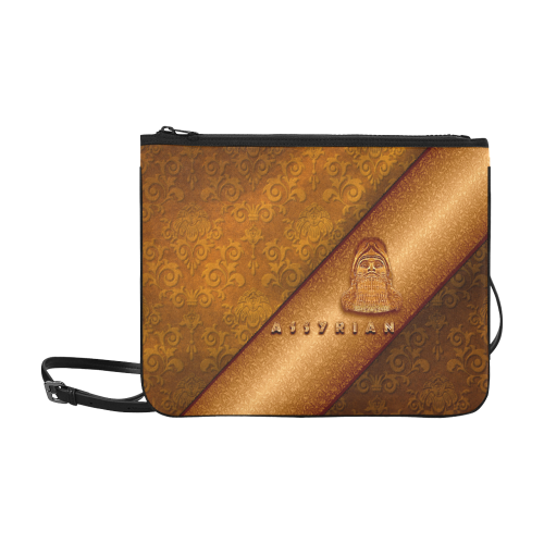 Lamassu Gold Slim Clutch Bag (Model 1668)