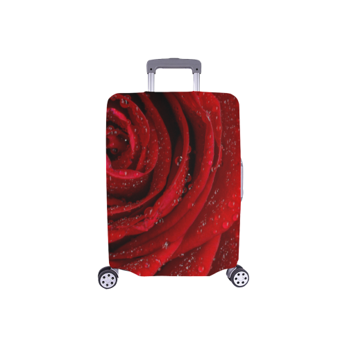 Red rosa Luggage Cover/Small 18"-21"