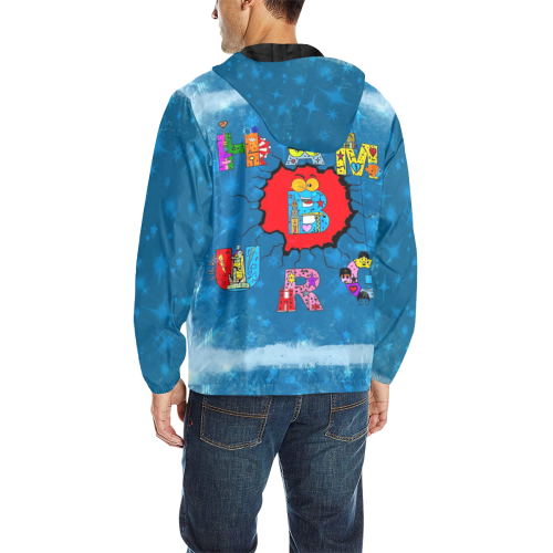 Hamburg Germany Pop Art by Nico Bielow All Over Print Quilted Windbreaker for Men (Model H35)