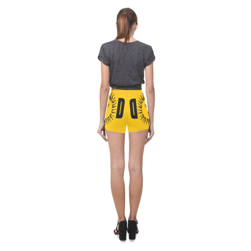 GOD Yellow Stylish Shorts Briseis Skinny Shorts (Model L04)