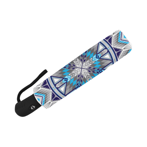 Sacred Places Blue Anti-UV Auto-Foldable Umbrella (Underside Printing) (U06)