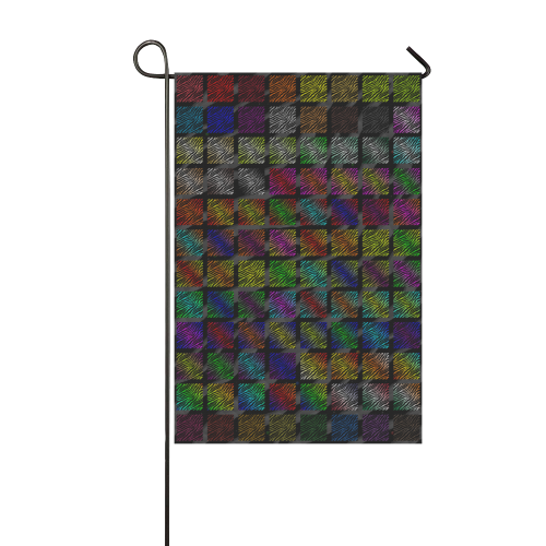 Ripped SpaceTime Stripes Collection Garden Flag 12‘’x18‘’（Without Flagpole）
