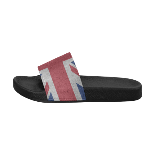 United Kingdom Union Jack Flag - Grunge 1 Men's Slide Sandals (Model 057)