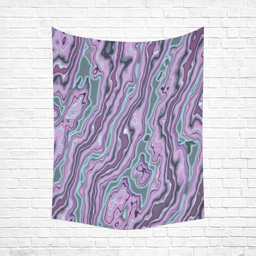 Purple marble Cotton Linen Wall Tapestry 60"x 80"