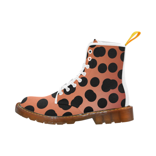 Wild dots shoes - gold black elements Martin Boots For Women Model 1203H