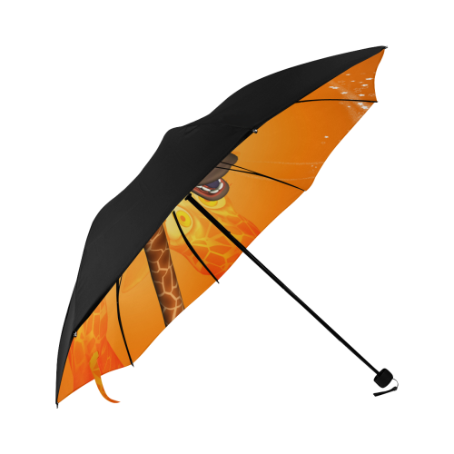 Cute, funny giraffe Anti-UV Foldable Umbrella (Underside Printing) (U07)