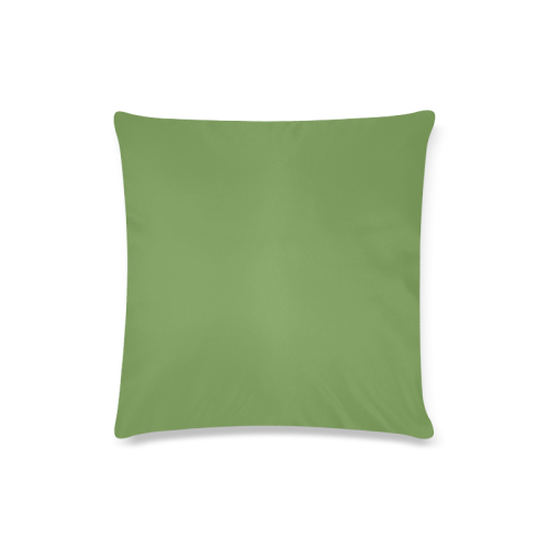 Hippie Green Custom Zippered Pillow Case 16"x16"(Twin Sides)