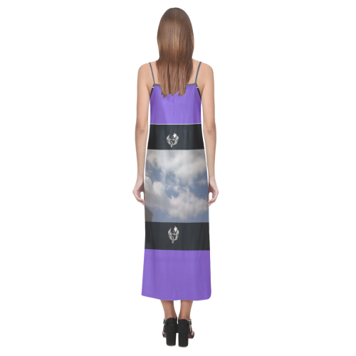 SERIPPY V-Neck Open Fork Long Dress(Model D18)