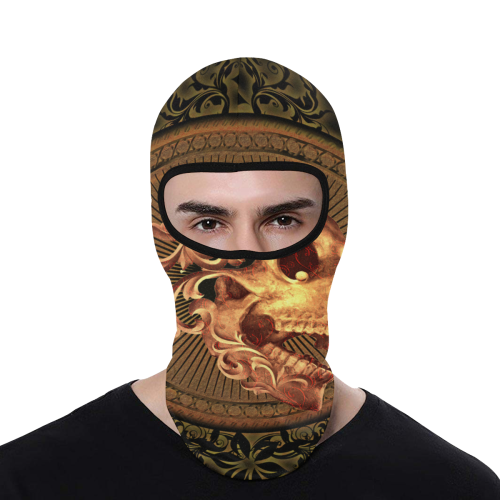Amazing skull with floral elements All Over Print Balaclava