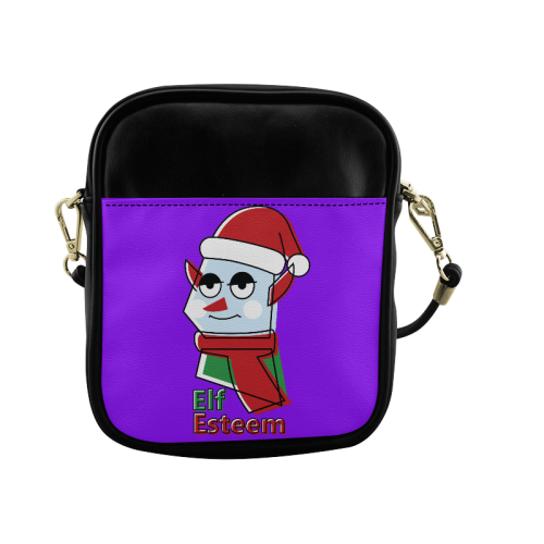 Elf Esteem CHRISTMAS PURPLE Sling Bag (Model 1627)