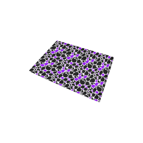 purple black paisley Area Rug 2'7"x 1'8‘’