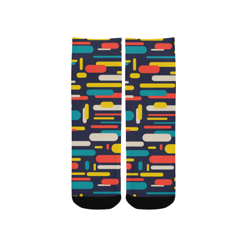 Colorful Rectangles Kids' Custom Socks