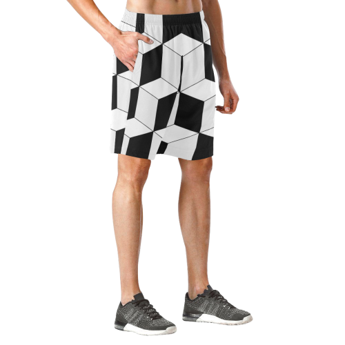 Geo Men's All Over Print Elastic Beach Shorts (Model L20)