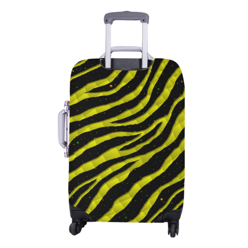 Ripped SpaceTime Stripes - Yellow Luggage Cover/Medium 22"-25"