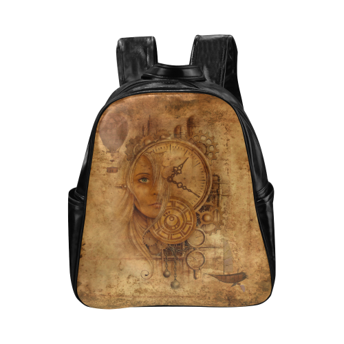 A Time Travel Of STEAMPUNK 1 Multi-Pockets Backpack (Model 1636)