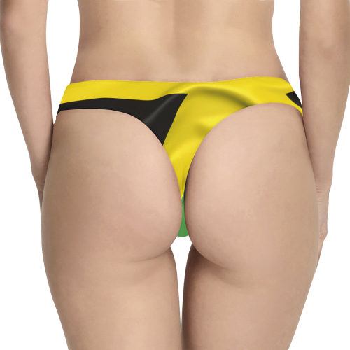 Jamaica Flag Women's All Over Print Thongs (Model L30)
