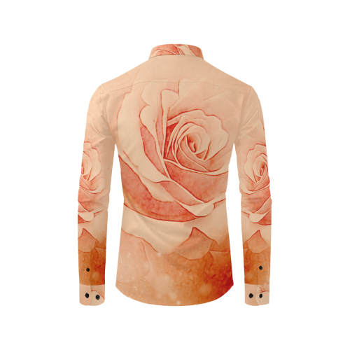 Beautiful roses Men's All Over Print Casual Dress Shirt (Model T61)