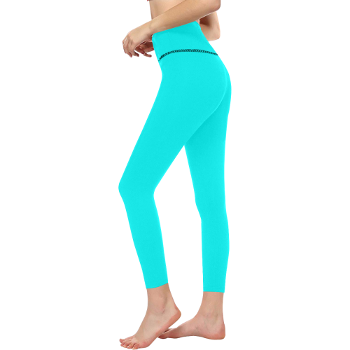 Aqua Alliance Solid Colored Women's All Over Print High-Waisted Leggings (Model L36)