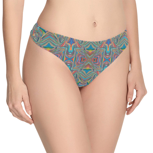 Entwine Women's All Over Print Thongs (Model L30)