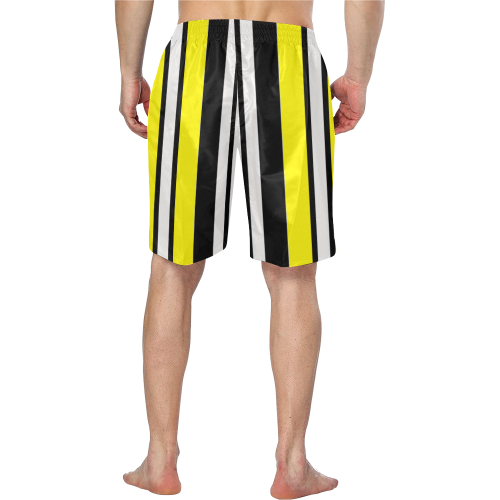 by stripes Men's Swim Trunk/Large Size (Model L21)