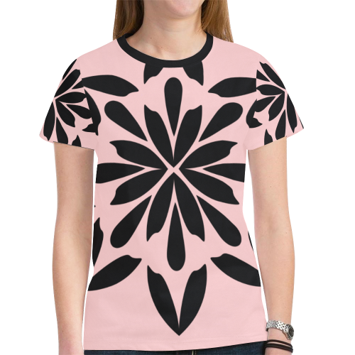 blackbloom New All Over Print T-shirt for Women (Model T45)