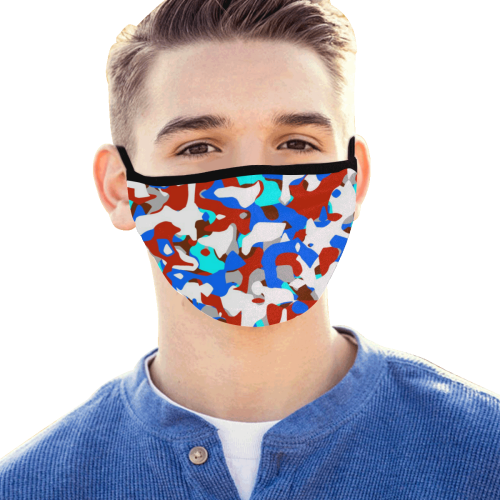 POP ART CAMOUFLAGE 3 Mouth Mask