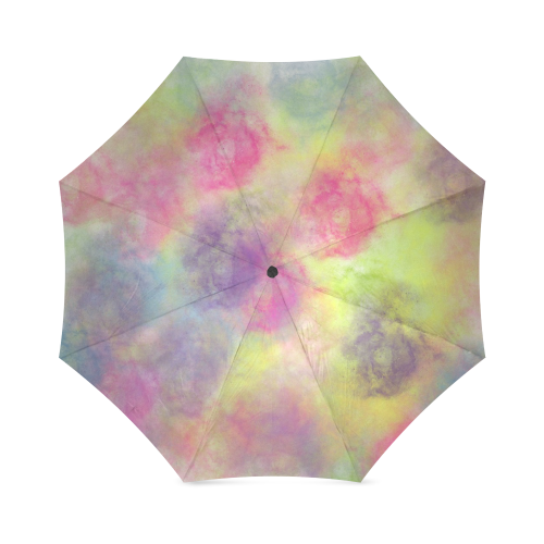 Pastel Watercolor Cottonballs Foldable Umbrella (Model U01)