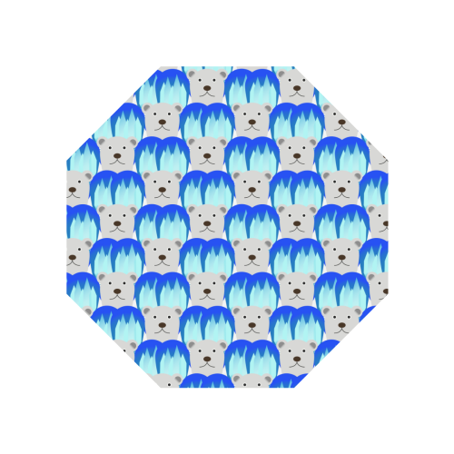 Bear Polar with Icebergs Anti-UV Auto-Foldable Umbrella (Underside Printing) (U06)