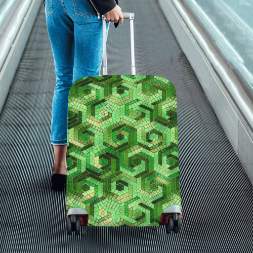 Pattern Factory 23 green by JamColors Luggage Cover/Medium 22"-25"
