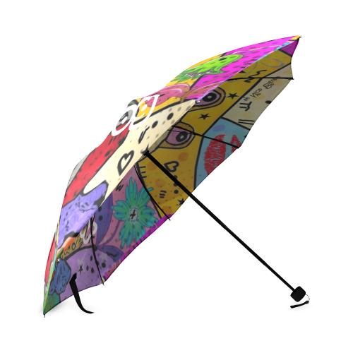 Weatherfrog by Nico Bielow Foldable Umbrella (Model U01)