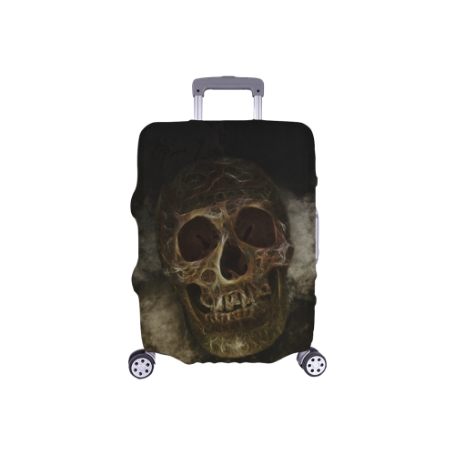 Mysterious  Golden Skull Luggage Cover/Small 18"-21"