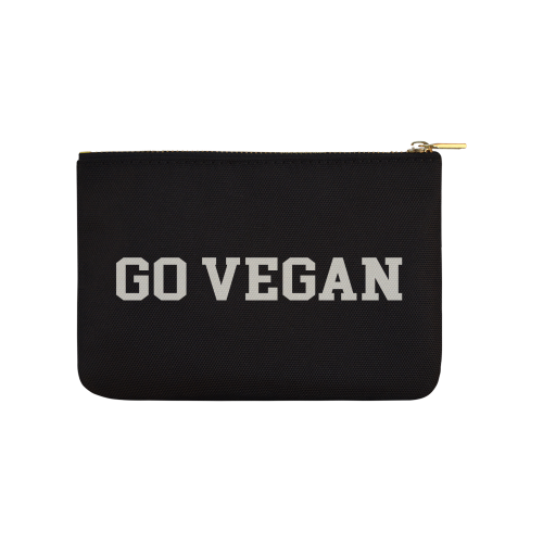 Friends Not Food (Go Vegan) Carry-All Pouch 9.5''x6''