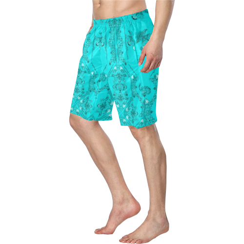 turquoise nature Men's Swim Trunk (Model L21)