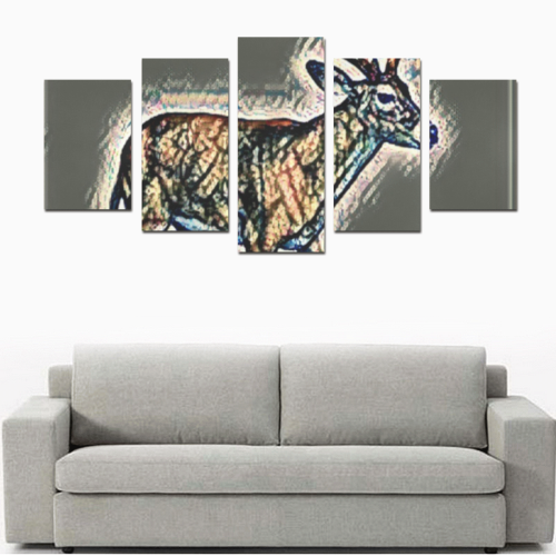sparcle deer Canvas Print Sets D (No Frame)