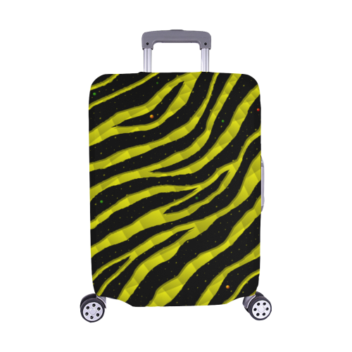 Ripped SpaceTime Stripes - Yellow Luggage Cover/Medium 22"-25"