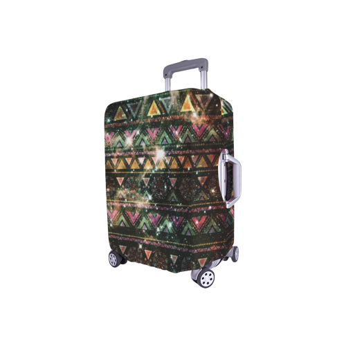 Native American Ornaments Watercolor Galaxy Patter Luggage Cover/Small 18"-21"