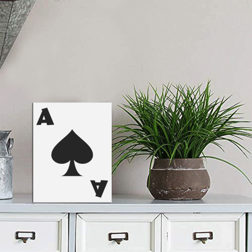 Playing Card Ace of Spades Photo Panel for Tabletop Display 6"x8"